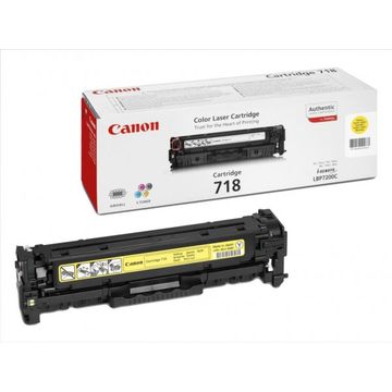 Toner laser Canon 718 - Yellow, 2900 pagini, LBP-7200Cdn