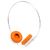Casti nJoy Senzo headset, alb / orange