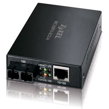 Media convertor ZyXEL MC100FX-SC2-A, Multimode, 10/100Mbps, 2Km