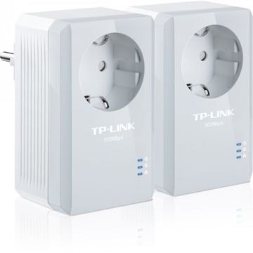 Adaptor PowerLan TP-LINK TL-PA4010PKIT, 500 Mbps, Set 2 adaptori