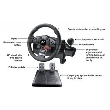 Volan+pedale Logitech Driving Force GT pentru PS2/PS3