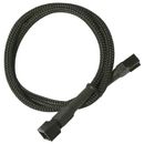 cablu prelungitor pentru ventilator 3 pini, 30 cm, negru