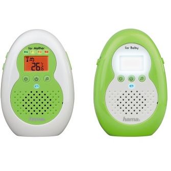 Hama 113996 interfon Baby Monitor BM100, verde