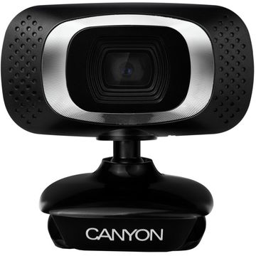 Camera web Canyon CNE-CWC3, 2MP Full HD, USB, neagra