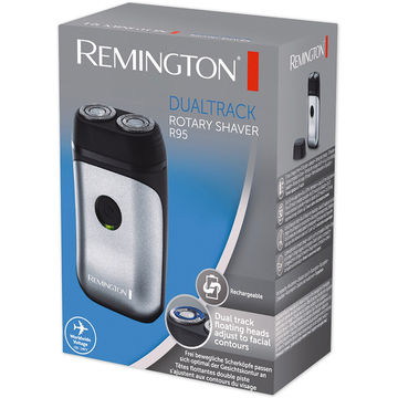 Aparat de barbierit Remington Travel Shaver R95, fara fir, argintiu