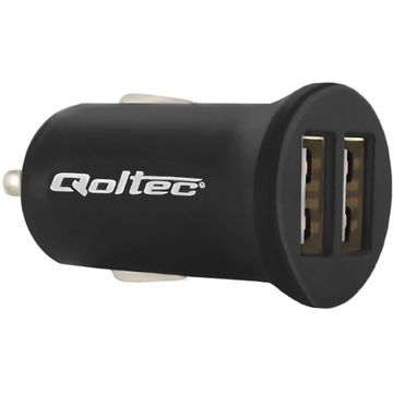 Qoltec Car charger  12W | 5V | 2.4A | 2 x USB 50049.12W