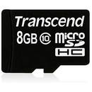 Transcend micro SDHC, 8 GB, clasa 10