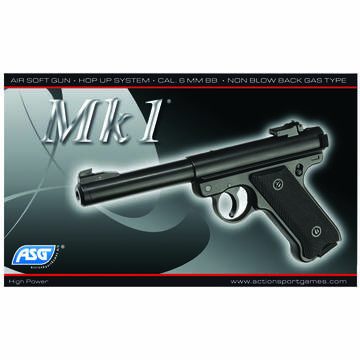 Pistol airsoft MK1 cu gaz si fara recul PNI-MK1