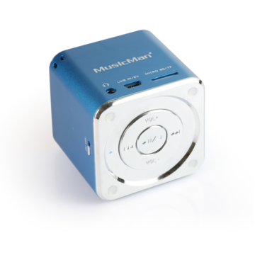 Player TECHNAXX MusicMan SoundStation Mini portabil, albastru