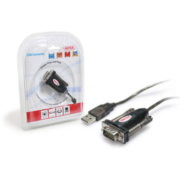 UNITEK Adaptor USB - Serial ( RS232 ) + adaptor DB9F/DB25M