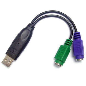 UNITEK Adaptor USB - 2 x PS/2