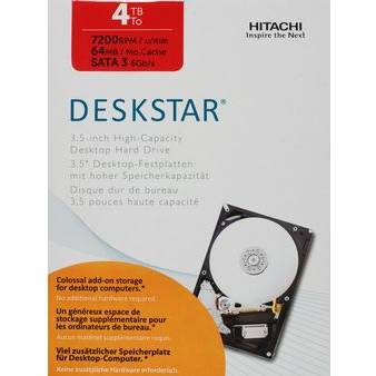 Hard disk Hitachi Deskstar NAS, 4TB, 7200 RPM, SATA 6GB/s, 3.5 inch