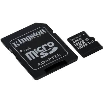 Card memorie Kingston 32GB microSDHC Class 10 UHS-I 45MB/s Read