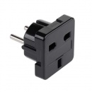 Generic Adaptor pentru stecher de alimentare, norma UK, ZLA0559A, Negru