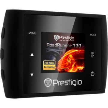 Camera video auto Prestigio PCDVRR130, RoadRunner 130, FullHD, MicroSD, Negru