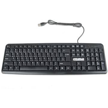 Tastatura 4World pentru computer 104 taste USB, neagra