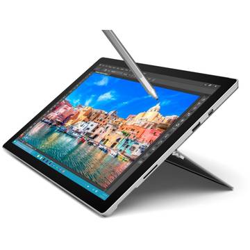 Tableta Microsoft Surface Pro 4, 12.3 inch, Intel Core i7-6650U, 256 GB SSD, 8 GB RAM, Windows 10 Pro, argintie