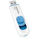 Memorie USB  ADATA  AC008-32G-RWE,  32GB, USB2.0, alb+albastru
