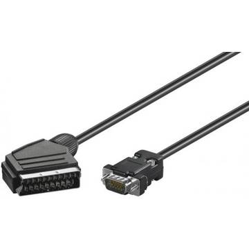 Goobay Cablu SCART tata - VGA tata 5m