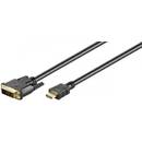Goobay Cablu HDMI/DVI-D HDMI tata - DVI-D (18+1) tata contacte aurite