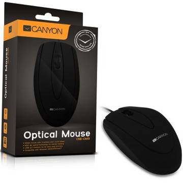 Mouse Canyon CNE-CMS1, optic, USB, 800dpi, negru