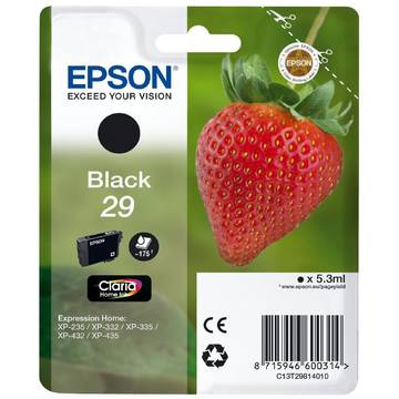 Epson Toner T29 C13T29814010 Black, 175 pagini