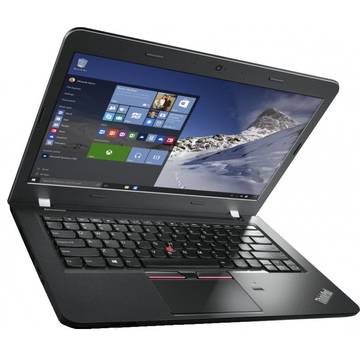 Notebook Lenovo E460 14'' FHD SLV i5-6200U 4GB 500GB AMD 2GB NoODD 6 Celule Windows 10 Pro