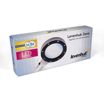 Levenhuk  Zeno 400 LED Magnifier, 2/4x, 88/21 mm, Metal