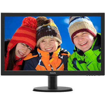 Monitor LED Philips 243V5QHSBA/00 V Line, Full HD, 16:9, 23.6 inch, 8 ms, negru