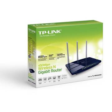 Router wireless TP-LINK TL-WR1043ND V4.0, 4x LAN , 1 x WAN, 1 x USB 2.0