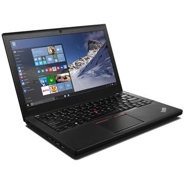 Notebook Lenovo ThinkPad X260,12.5 inch FHD, procesor Intel Core i7-6500U, 2.5 Ghz, 8 GB RAM, 256 GB SSD, Windows 10 Pro, video integrat