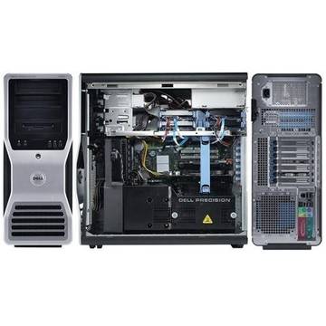 Desktop Refurbished Dell Precision T7500 Xeon Dual Core E5502 1.83Ghz 4GB DDR2 FB DIMM 250GB Sata DVD ATI X1300 256 MB Tower Soft Preinstalat Windows 7 Professional