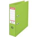 Esselte Biblioraft A4, plastifiat PP/PP, margine metalica, 75 mm, ESSELTE No. 1 Power - verde vivida