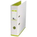 Elba Biblioraft A4, plastifiat PP/PP, 80 mm, ELBA MyColour - alb/alb/verde deschis