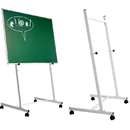 Smit Visual Supplies Stand metalic  90 cm latime, 150 cm inaltime, pe rotile, 3 pozitii fixe, SMIT