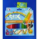 Marker pentru colorat ARTLINE Stix, varf rotund 1.2mm, lavabil, 12 buc/cutie
