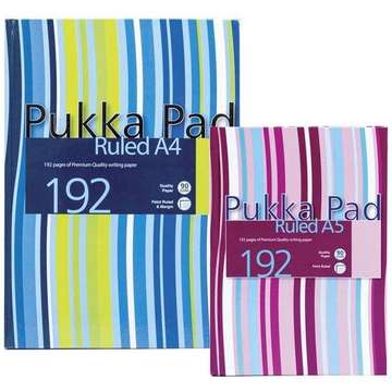 Pukka Pad Registru A6, 96 file 90g/mp, coperti carton rigid, PUKKA Stripes - dictando