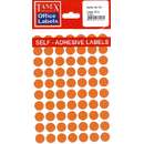 Tanex Etichete autoadezive color, D13 mm, 700 buc/set, Tanex - 5 culori asortate