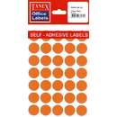 Tanex Etichete autoadezive color, D19 mm, 350 buc/set, Tanex - 5 culori asortate