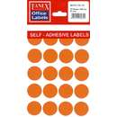 Tanex Etichete autoadezive color, D25 mm, 200 buc/set, Tanex - 5 culori asortate
