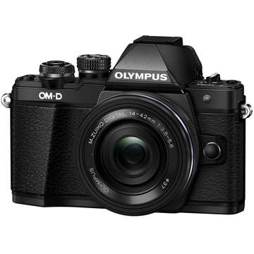 Aparat foto digital Olympus E-M10 Mark II black + EZ-M1442EZ black Pancake