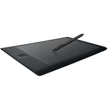 Tableta grafica Wacom Intuos Pro L, Silver/Black PTH-851-ENES