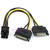 Wazney 2 SATA To 6 Pin PCI EXPRESS PCI-E Sata Graphics Converter Adapter Video Card Power SATA Cable cord