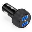 Anker Incarcator auto 39W Anker PowerDrive Speed 2 Qualcomm Quick Charge 3.0 2xUSB Negru