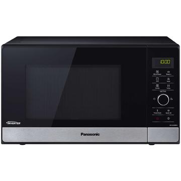 Cuptor cu microunde Panasonic NN-GD38HSSUG, 23 l, 1000 W, Digital, Grill, Accesoriu Steam+, Inverter, Inox/negru