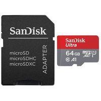 Card memorie SanDisk ULTRA microSDXC 64 GB 100MB/s A1 Cl.10 UHS-I + ADAPTER