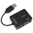 Hub USB 2.0 4- porturi Smile negru