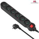 MACLEAN Maclean MCE187 Power Strip 6-outlet with switch 3m Cable