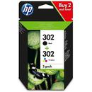 HP Inks HP 302 2-pack | CMYK | HP OfficeJet 3830/2130/4520/4527/5230