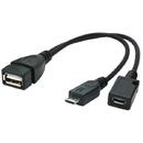 Gembird Gembird cable USB OTG AF to micro BM + micro BF, 0,15 m